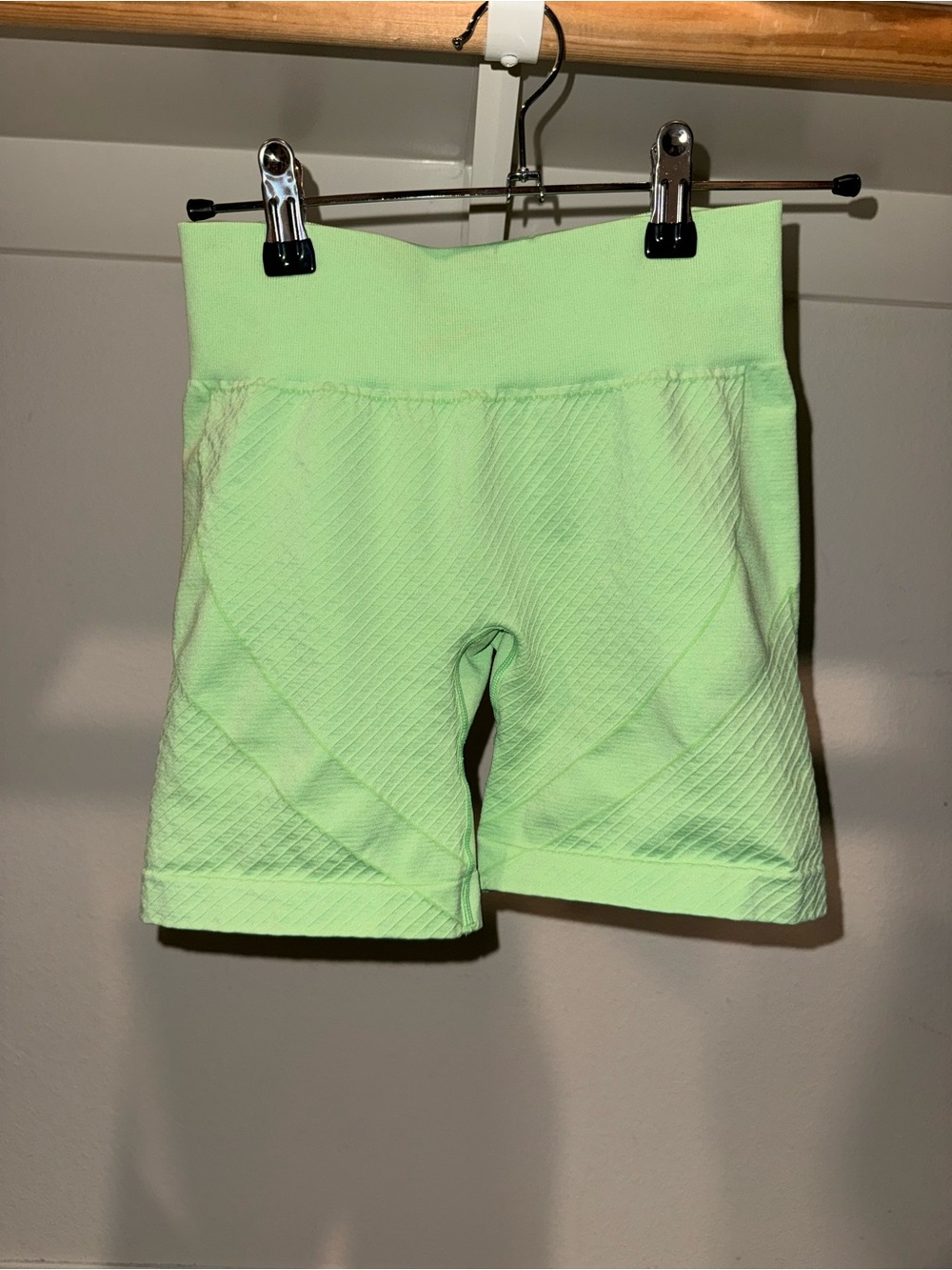 NVGTN High-Waist Athletic Shorts in Mint Green